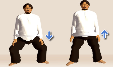 腰割りの実際1:腰割りのススメ:相撲の基本稽古に学ぶ:Awakening the Body:町の按摩さん.com