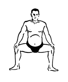 第十運動　均整之型１：相撲基本体操（大日本相撲協曾）弐：Awakening the Body：町の按摩さん.com