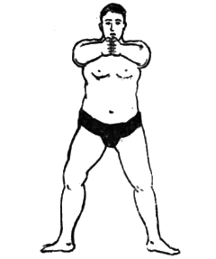 第十一運動　方屋入り之型２：相撲基本体操（大日本相撲協曾）弐：Awakening the Body：町の按摩さん.com