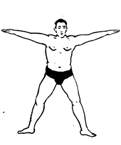 第十一運動　方屋入り之型４：相撲基本体操（大日本相撲協曾）弐：Awakening the Body：町の按摩さん.com