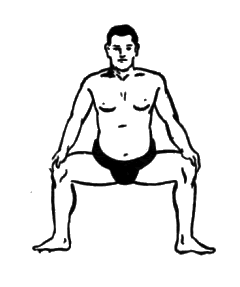 第三運動 四股之型5:相撲基本体操(大日本相撲協曾)壱:Awakening the Body:町の按摩さん.com