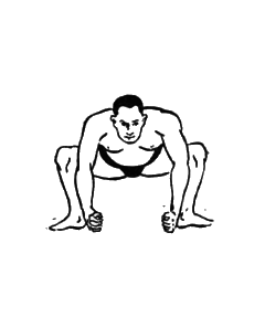 第五運動 仕切り之型3:相撲基本体操(大日本相撲協曾)弐:Awakening the Body:町の按摩さん.com