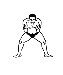 第七運動　防ぎ之型１：相撲基本体操（大日本相撲協曾）弐：Awakening the Body：町の按摩さん.com