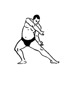 第七運動　防ぎ之型２：相撲基本体操（大日本相撲協曾）弐：Awakening the Body：町の按摩さん.com