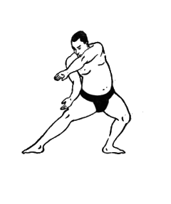 第七運動　防ぎ之型３：相撲基本体操（大日本相撲協曾）弐：Awakening the Body：町の按摩さん.com