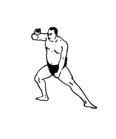 第八運動　四つ身之型２：相撲基本体操（大日本相撲協曾）弐：Awakening the Body：町の按摩さん.com